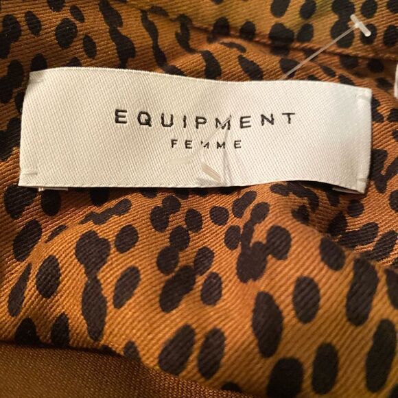 #229 EQUIPMENT FEMME Rayon Button Down Blouse - Picture 13 of 15